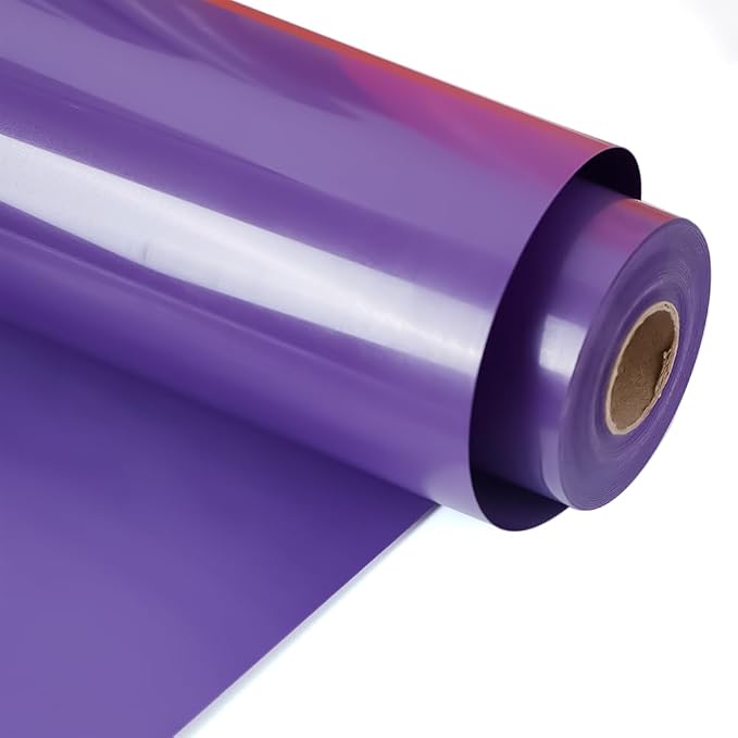 RENLITONG Purple Iron on Vinyl 12Inch by 13ft Roll Heat Transfer Vinyl