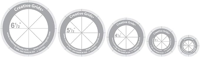 Creative Grids Quilt Ruler Circles Quilt Ruler