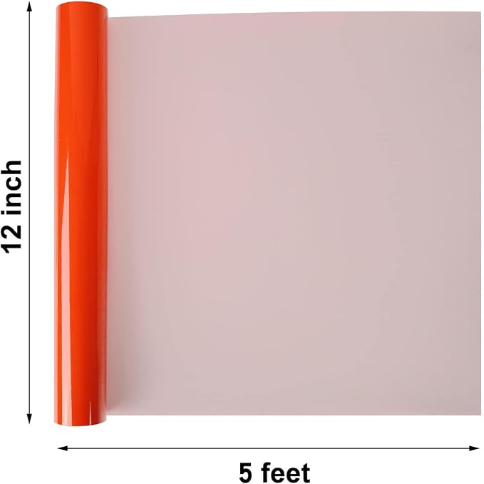 FUNKAKA Glow in The Dark Heat Transfer Vinyl Roll, Glow in The Dark HTV Vinyl