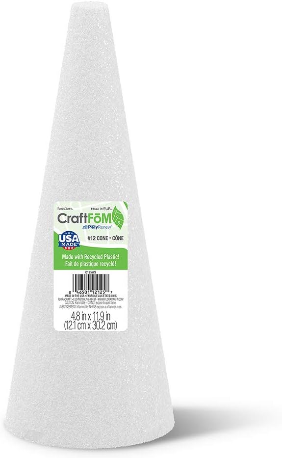 FloraCraft CraftFōM Cone White