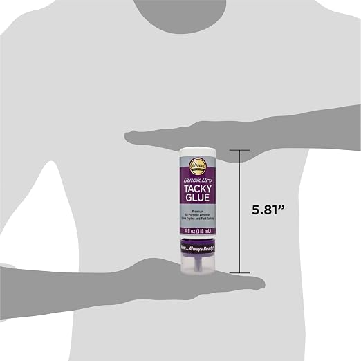 Aleene's Quick Dry Tacky Glue for Crafts in Always Ready Bottle, Dries Extra