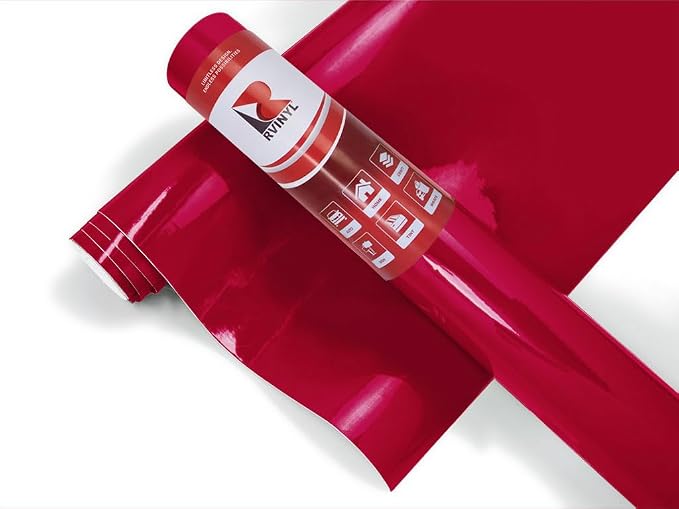 3M 7125 Deep Red Gloss Permanent Adhesive Vinyl Roll
