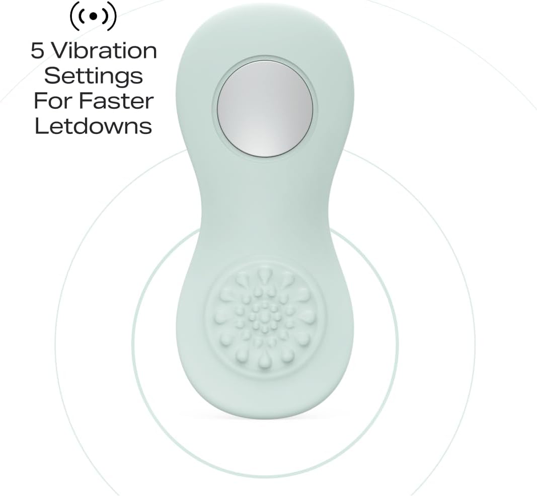 Zomee Warming & Cooling Lactation Massager 3-1 Heat, Cold & Vibration Therapy for Breastfeeding Relief & Better Milk Flow