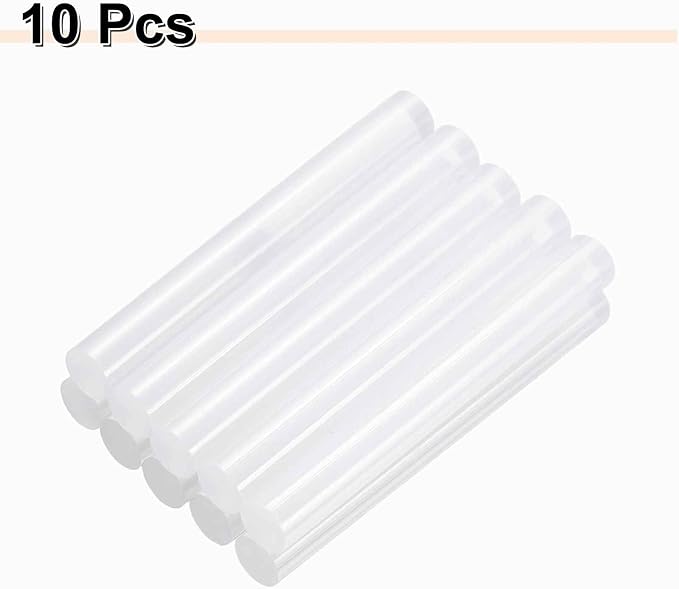 HARFINGTON 10pcs Hot Glue Sticks 0.43" Dia x 3.94" Long EVA Mini Hot Melt