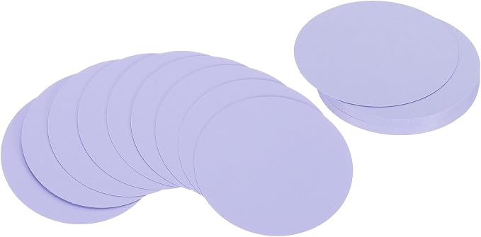 PATIKIL 6inch Circle Card Stock, Light Purple