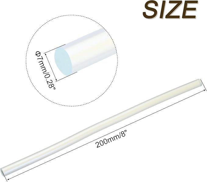 uxcell 30pcs 7mm x 200mm Mini Hot Glue Sticks