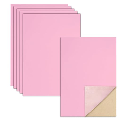 Biaungdo Pink Self Adhesive Felt Sheets, 8 x 12 Inch, Felts Fabric