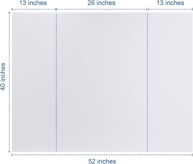 Foam Board Trifold 52 x 40 x 3/16", Large Foam Core Poster Board | 5 Pack