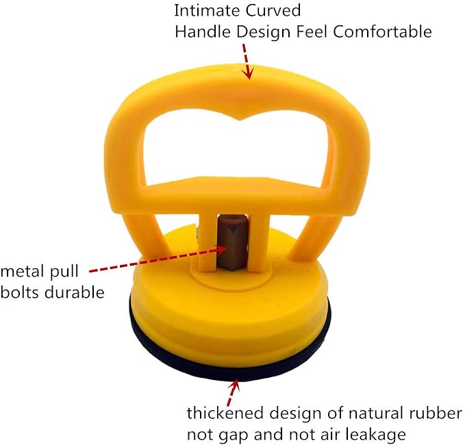 2 Pcs Heavy Duty Suction Cups Ruler Handle