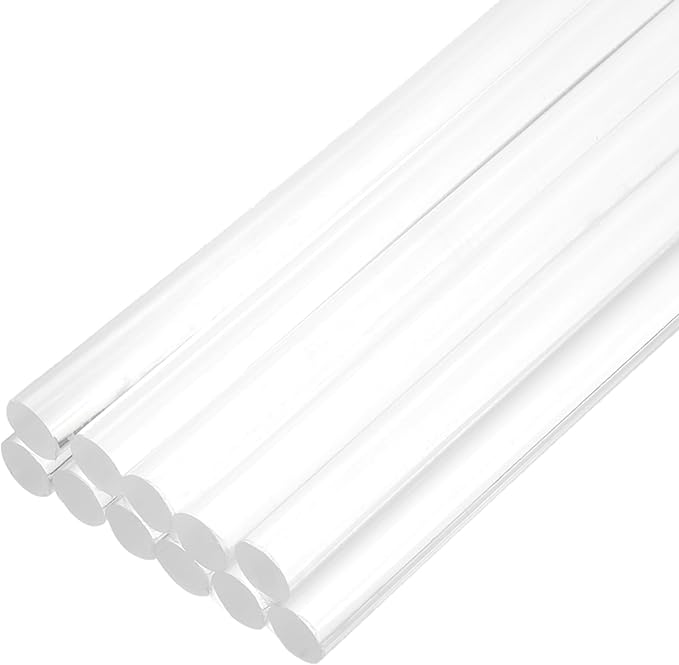 uxcell Mini Hot Glue Sticks for Glue Gun 11mm x 200mm Clear 12pcs