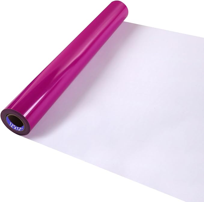Neon Purple HTV Iron on Vinyl 12Inch by 12ft Roll HTV Heat Transfer Vinyl