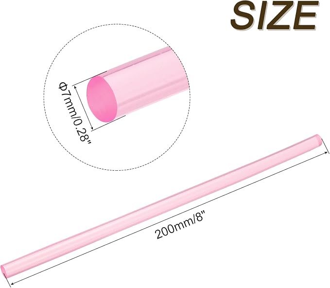 uxcell 30pcs 7mm x 200mm Mini Hot Glue Sticks