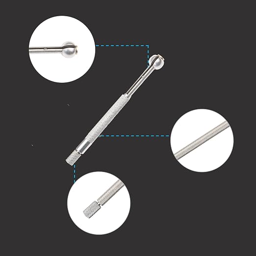 Beslands Hole Gauge Set, 1/8" to 1/2" Range, Telescoping Bore Gauge, Ball Type
