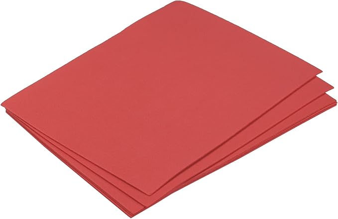 MECCANIXITY EVA Foam Sheets Red 7.6 Inch x 5.9 Inch 2mm Thickness