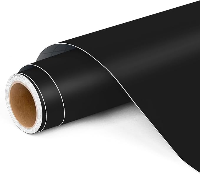 Lya Vinyl Matte Black Permanent Vinyl Roll