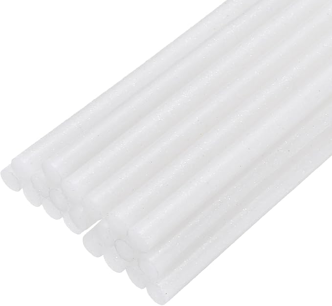uxcell 20pcs Hot Glue Sticks for Glue Gun 7mm/0.28-inch x 4-inch Mini Hot Melt