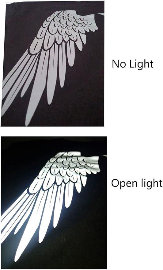 guangyintong Reflective Light Grey Heat Transfer Vinyl HTV Rolls, Light Grey