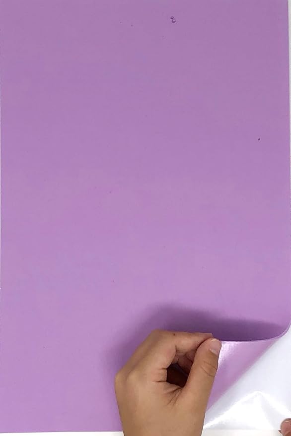 Allgala 20 Pack Self-Adhesive EVA Foam Paper 8x12 Inch Sheets-Lavender-CF85413