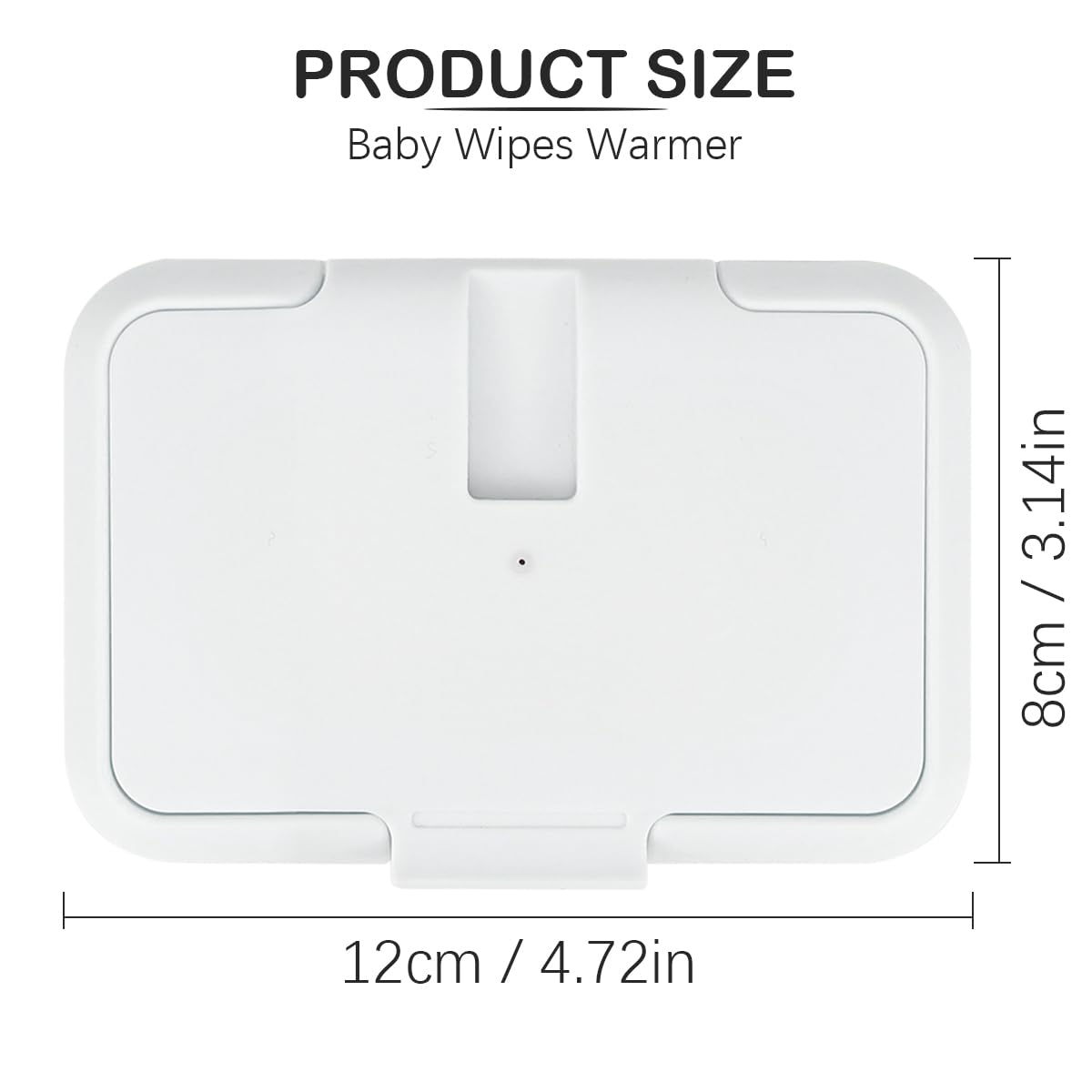 Baby Wipes Warmer Travel Wipes Warmer Portable Thermostat Reusable Wipes Heater for Home Car Travel （White）