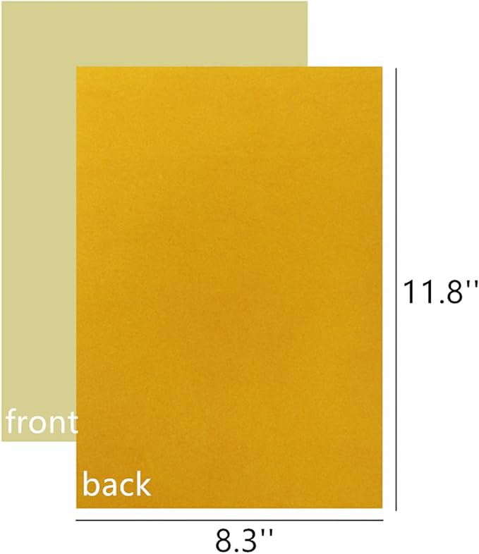 YaoHui 3PCS Self Adhesive Felt Sheets, Peel & Stick Felt Adhesive Sheets A4 Size