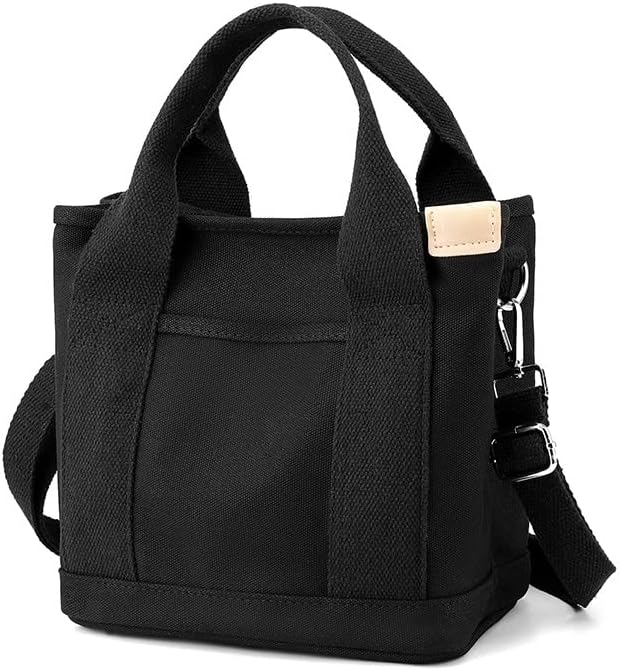 Small Tote Bag with Zipper Tote Bag for Women Canvas Crossbody Bag Shoulder Bag Satchel Hobo Bag Messenger Bag 2025