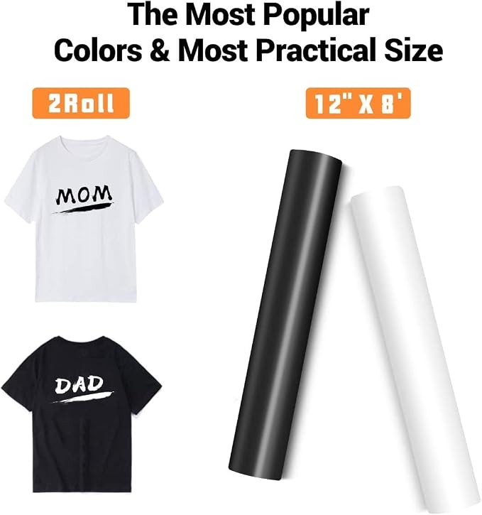 HTVRONT Heat Transfer Vinyl Rolls