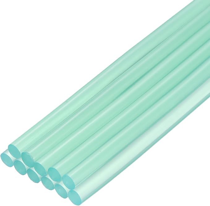 uxcell Mini Hot Glue Sticks for Glue Gun 7mm x 200mm Transparent Blue 12pcs