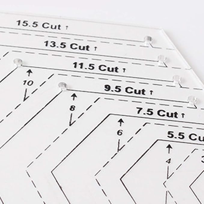Quilting Ruler Set, 45 Degrees | 60 Degrees Ruler | Sewing Crafts Accessories