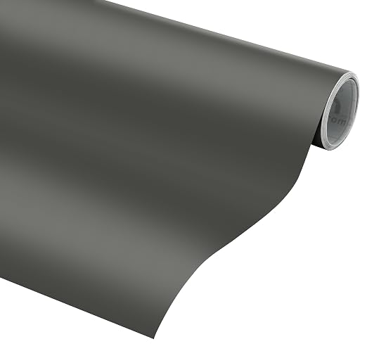 VViViD DECO65 Dark Grey Matte Permanent Adhesive Craft Vinyl