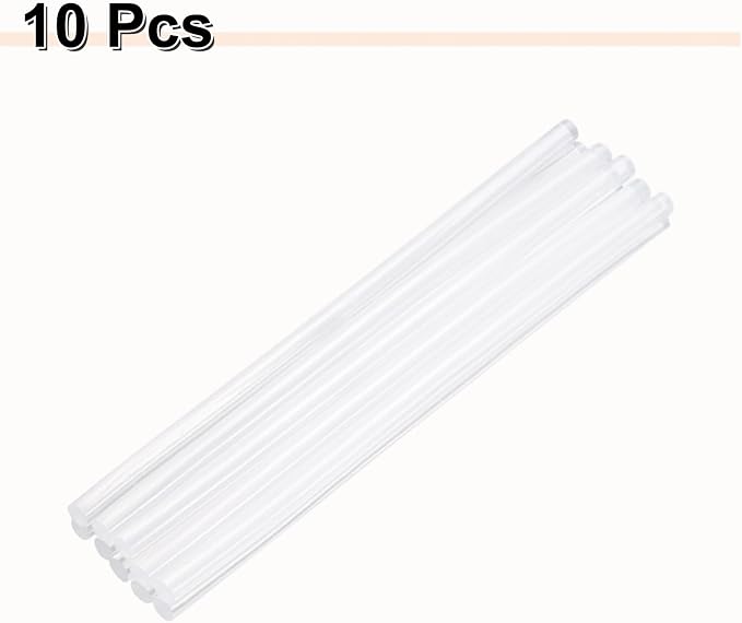 HARFINGTON 10pcs Hot Glue Sticks 0.28" Dia x 7.48" Long EVA Mini Hot Melt