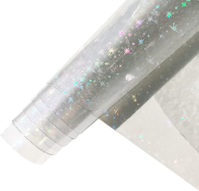 Iridescent Clear Film Laser Mirror Rainbow Transparent PVC Waterproof Vinyl