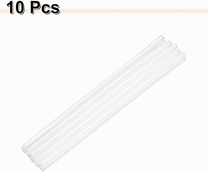 HARFINGTON 10pcs Hot Glue Sticks 0.28" Dia x 10.63" Long EVA Mini Hot Melt