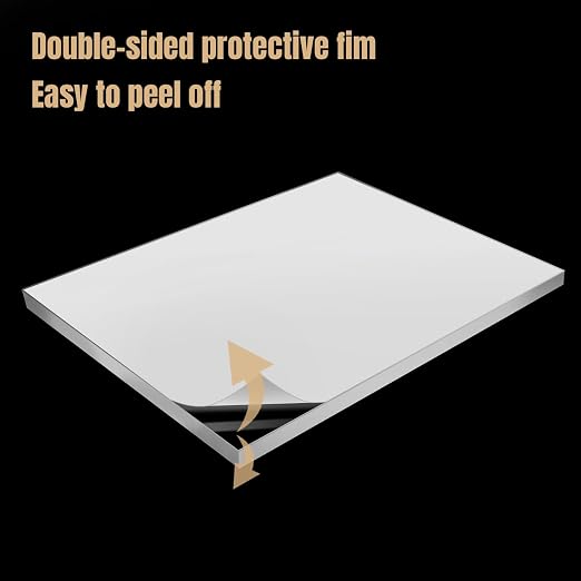 WEWLINE 24×48" Plexiglass Sheets 2-Pack 1/4" Thick, Acrylic Sheets