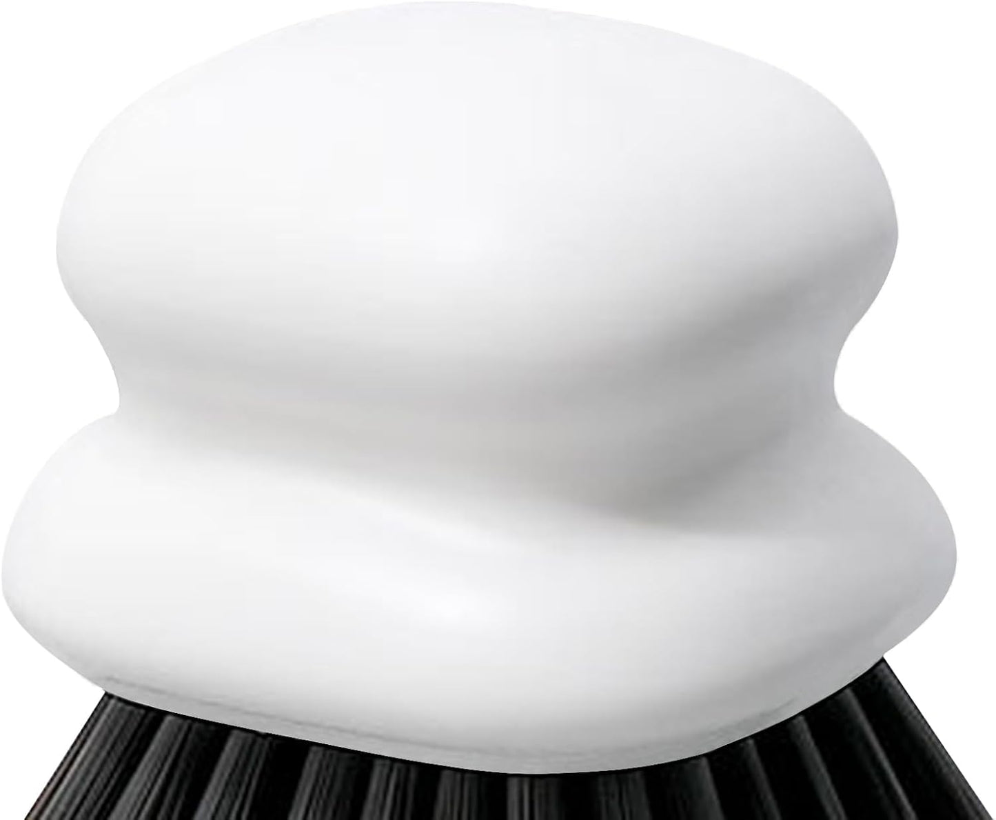 Dish Brush with Handle, Kitchen Scrub Brushes for Cleaning, Dish Scrubber with Nylon bristles for Sink, Pots, Pans (1Pack White Nylon bristles)