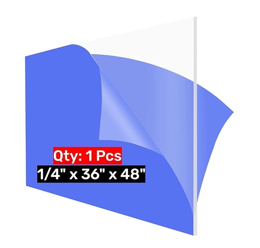 36x48 Plexiglass Sheets 1/4 inch Thick Clear Acrylic Sheets 36x48 Acrylic Board