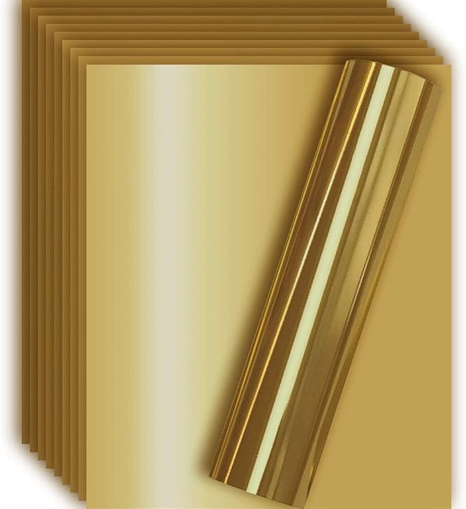 Light Gold Metallic Foil HTV Heat Transfer Vinyl