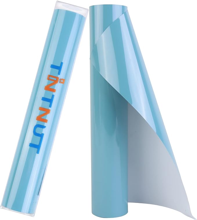 Tintnut Aqua Lake Blue Heat Transfer Vinyl, 10inx6ft Iron on Vinyl | Neutral