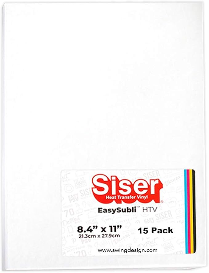 Siser EasySubli Sublimation Heat Transfer Vinyl 8.4" x 11"