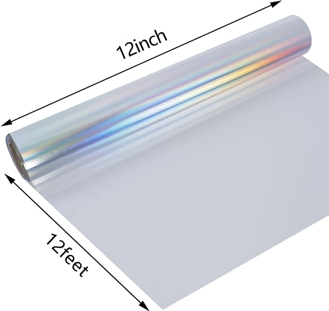 guangyintong Soft Metal Heat Transfer Vinyl Rainbow HTV Rolls, HTV Vinyl