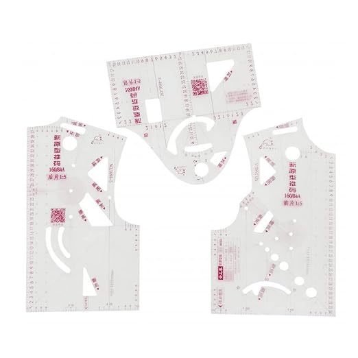 YILIANLIN 3X 1:5 Fashion Design Ruler Cloth Design School Student Teching