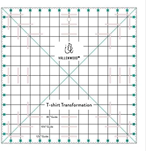 Not Overpriced T-Shirt Alignment Transformation Ruler 14x14inches. Turn Any Old