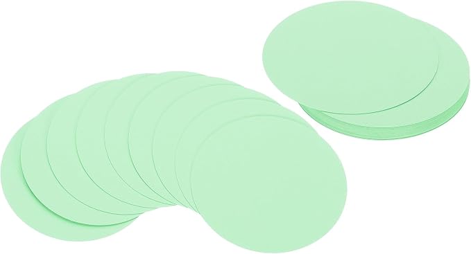 PATIKIL 3inch Circle Card Stock, Light Green