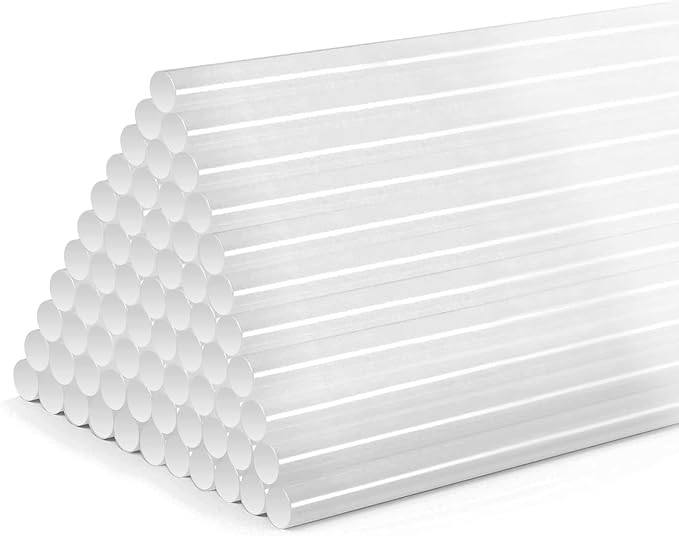 80PCS Mini Hot Glue Sticks, 5.31" Long x 0.28" Diameter