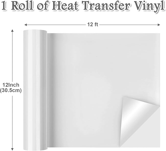 Flasoo Heat Transfer Vinyl Rolls, Compatible