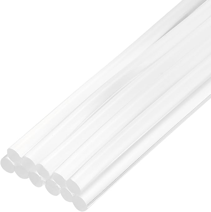 uxcell Mini Hot Glue Sticks for Glue Gun 7mm x 200mm Clear 12pcs