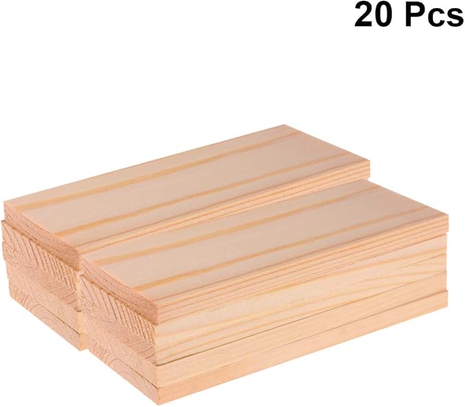 20pcs Basswood Carving Unfinished Wood Boards Sheets Beginners Premium Carving