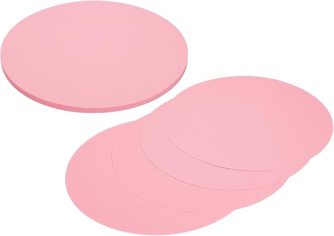 MECCANIXITY 24 Pcs Circle Card Stock, 8.3 Inch Round Cutouts Paper Thick