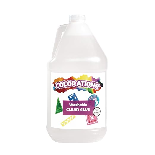 Colorations Washable Clear Glue, 1 Gallon, Bulk School and Scrapbook Supplies