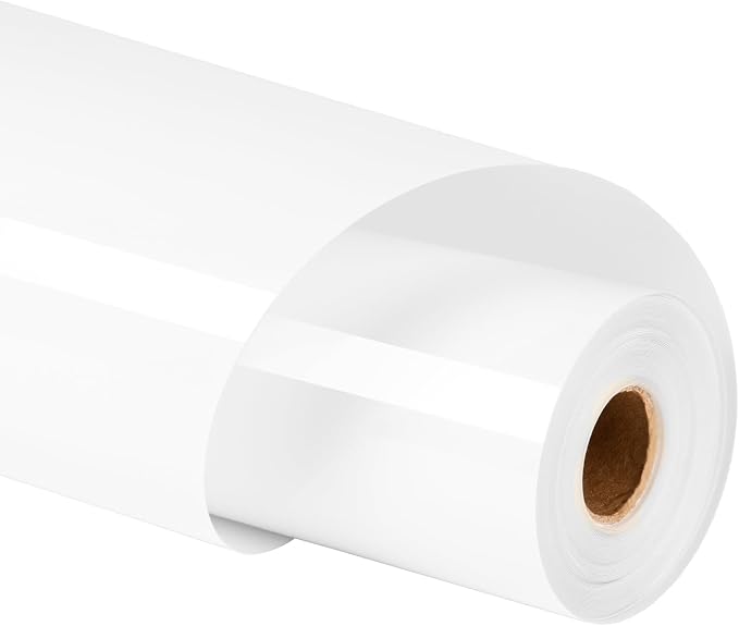HTVRONT White Heat Transfer Vinyl Roll