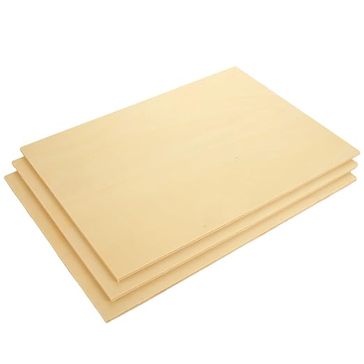 8 Pack Basswood Sheets for Crafts
